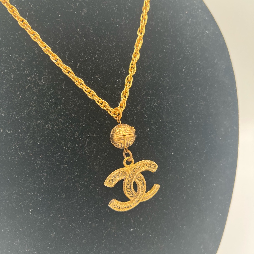 Chanel 24k Gold P CC Necklace❤️🔥 - Picture 2 of 7